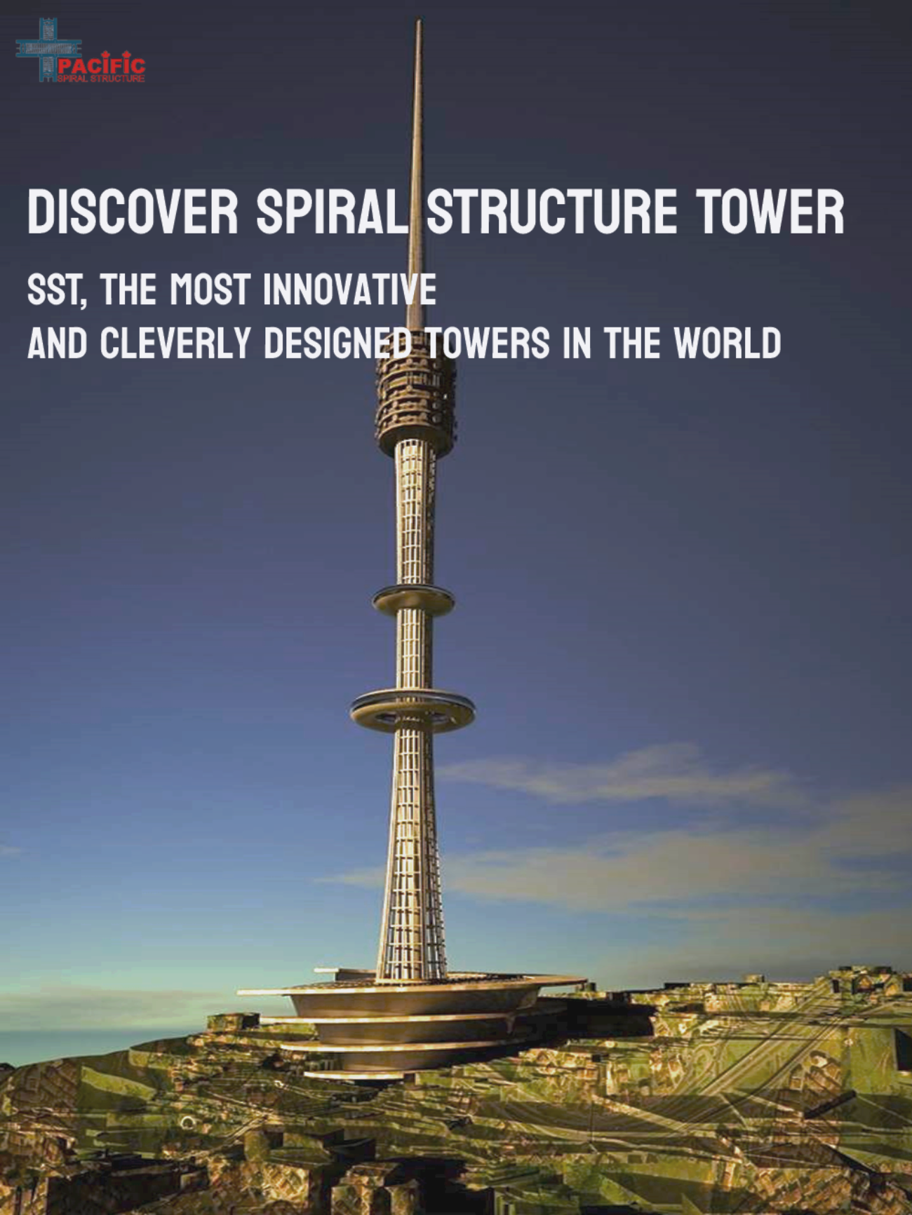  Spiral Structure TV Tower